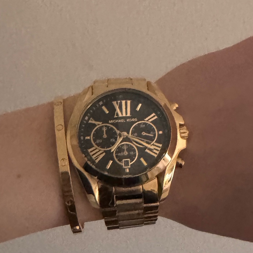 Michael Kors Gold and Black Men's Watch